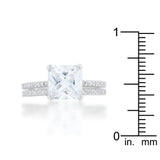 Princess Solitaire Wedding Set Ring - Flyclothing LLC