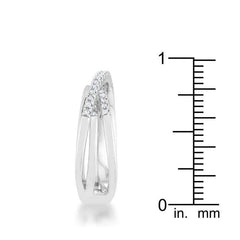 Laurie 0.2ct CZ Rhodium Contemporary Trio Band Ring - Flyclothing LLC