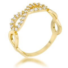 Mina 0.35ct CZ 14k Gold Infinity Ring - Flyclothing LLC