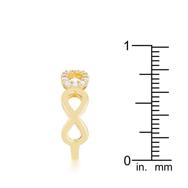 Mina 0.35ct CZ 14k Gold Infinity Ring - Flyclothing LLC