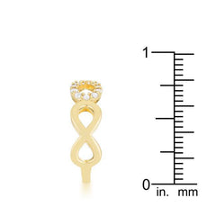 Mina 0.35ct CZ 14k Gold Infinity Ring - Flyclothing LLC