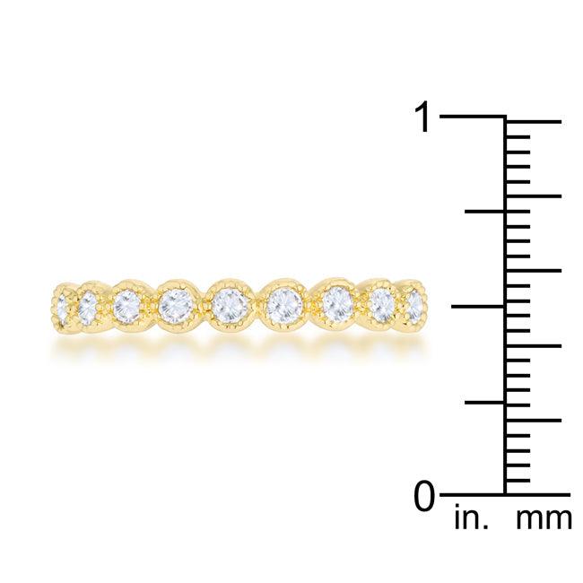 Bea 0.27ct CZ 14k Gold Delicate Band - JGI