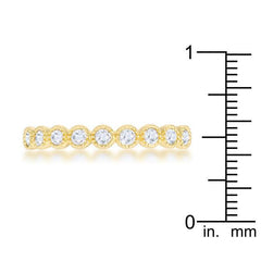 Bea 0.27ct CZ 14k Gold Delicate Band - JGI