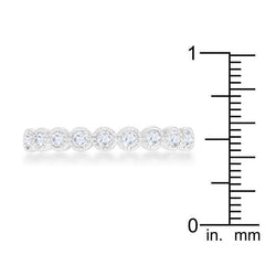 Bea 0.27ct CZ Rhodium Delicate Band - JGI