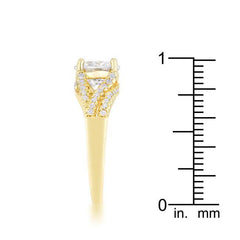 Irine 2.3ct CZ 14k Gold Classic Ring - Flyclothing LLC