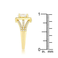 Marylin 2.5ct CZ 14k Gold Classic Ring - Flyclothing LLC