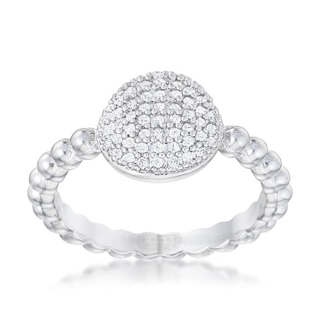 Stunning CZ Rhodium Ring - Flyclothing LLC