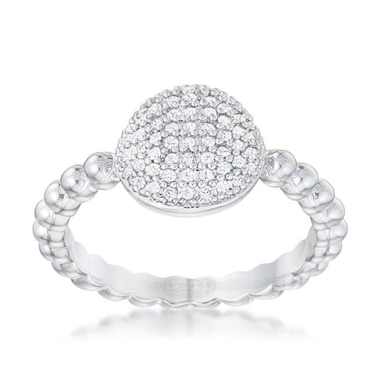 Stunning CZ Rhodium Ring - Flyclothing LLC