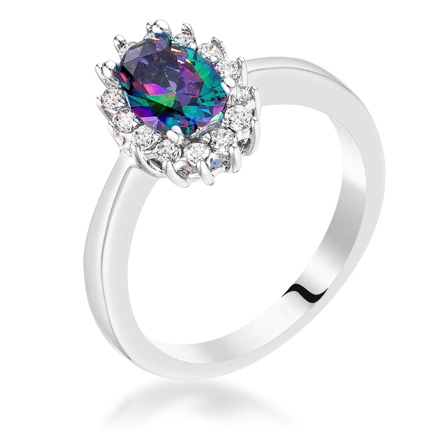 Mystic CZ Petite Oval Ring - Flyclothing LLC