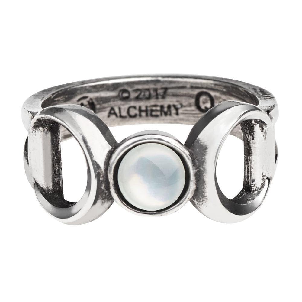 Alchemy Gothic Triple Goddess Ring - Alchemy Gothic