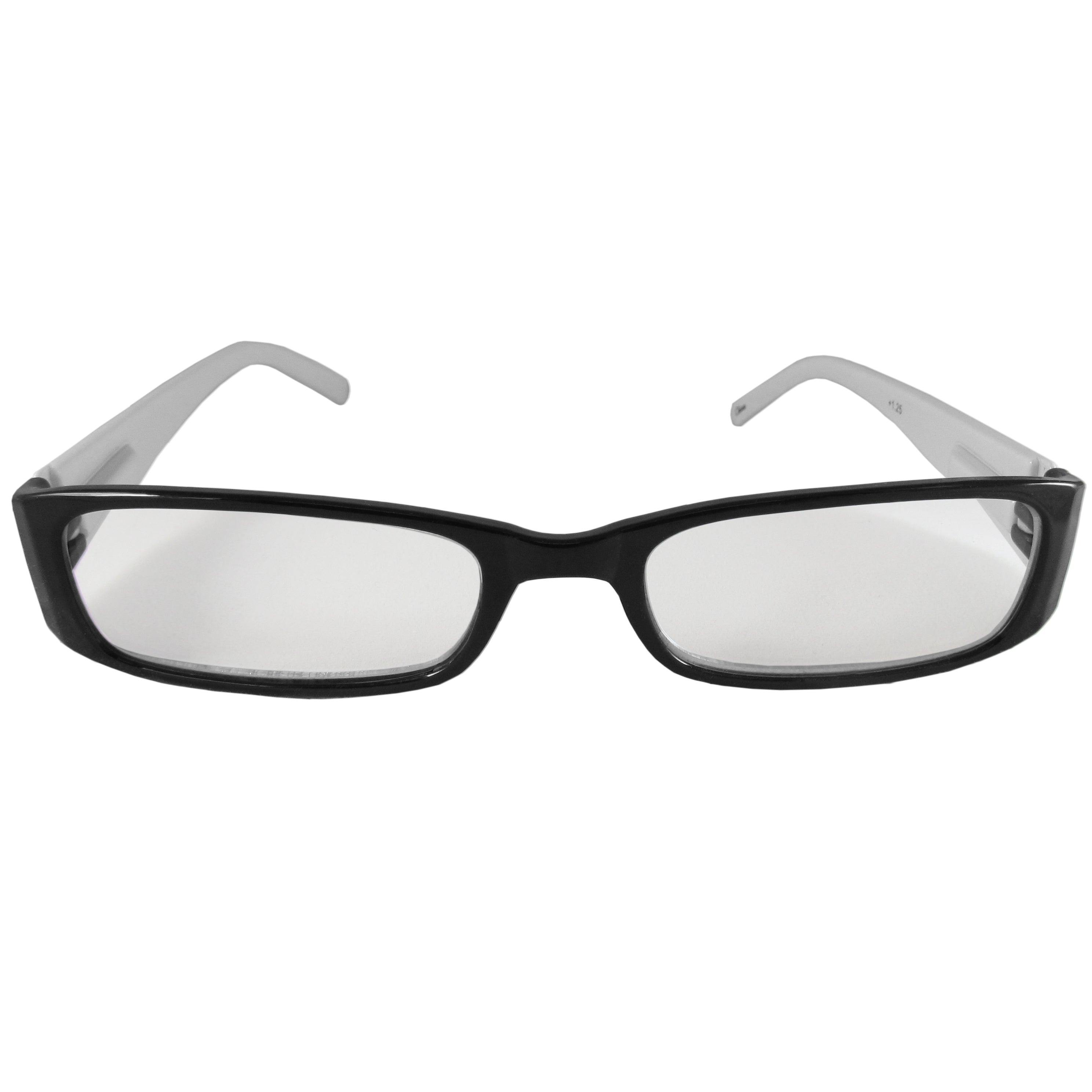 Black and White Reading Glasses Power +1.75, 3 pack - Flyclothing LLC