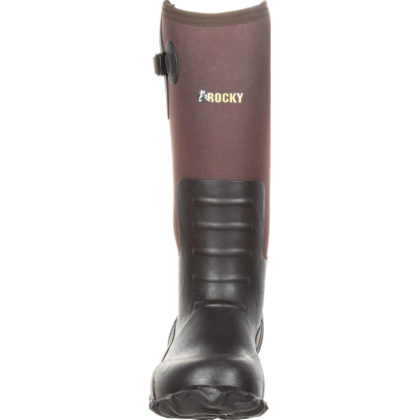 Rocky Core Brown Rubber Waterproof Outdoor Boot - Flyclothing LLC