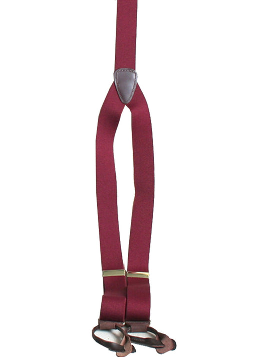 Scully BURGUNDY ELASTIC SUSPENDERS - Flyclothing LLC