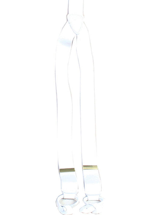 Scully WHITE ELASTIC SUSPENDERS - Flyclothing LLC