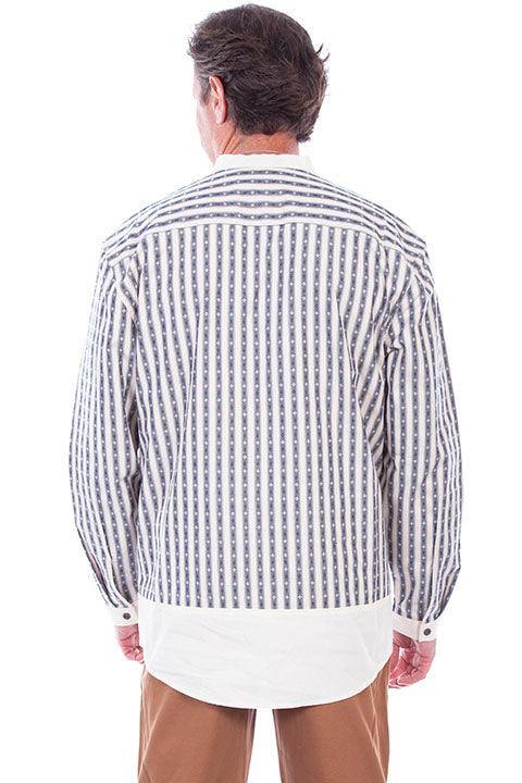 Scully BLUE DIAMOND STRIPE SHIRT - Flyclothing LLC