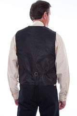 Scully Jaquard Vest Chocolate - Flyclothing LLC