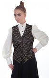 Scully BROWN LADIES FLORAL VEST - Flyclothing LLC