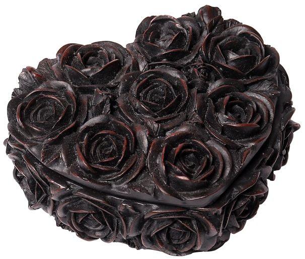 The Vault Rose Heart Box Black - Flyclothing LLC