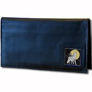 Checkbook Cover - Howling Wolf - Siskiyou Buckle