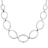 Contemporary Oval Link Necklace - Flyclothing LLC