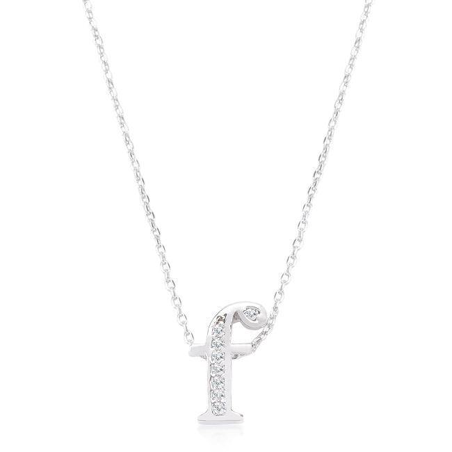 Pave Initial F Pendant - Flyclothing LLC