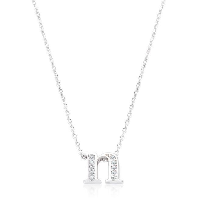 Pave Initial N Pendant - Flyclothing LLC