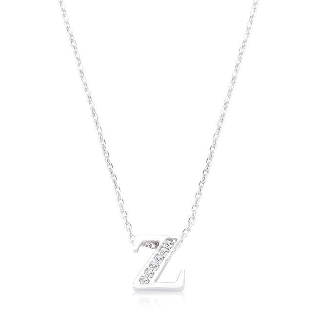 Pave Initial Z Pendant - Flyclothing LLC