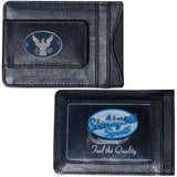 Navy Leather Cash & Cardholder - Flyclothing LLC