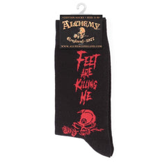 Alchemy Gothic Feet Are Killing Me Socks - Alchemy Gothic