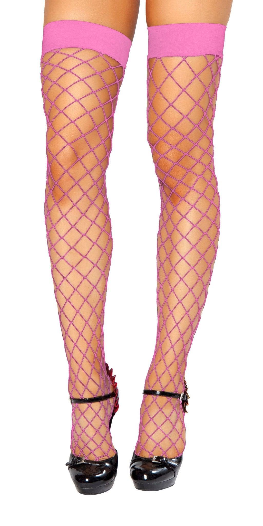 Roma Costume Thigh High Open Fish Net Stocking - Flyclothing LLC