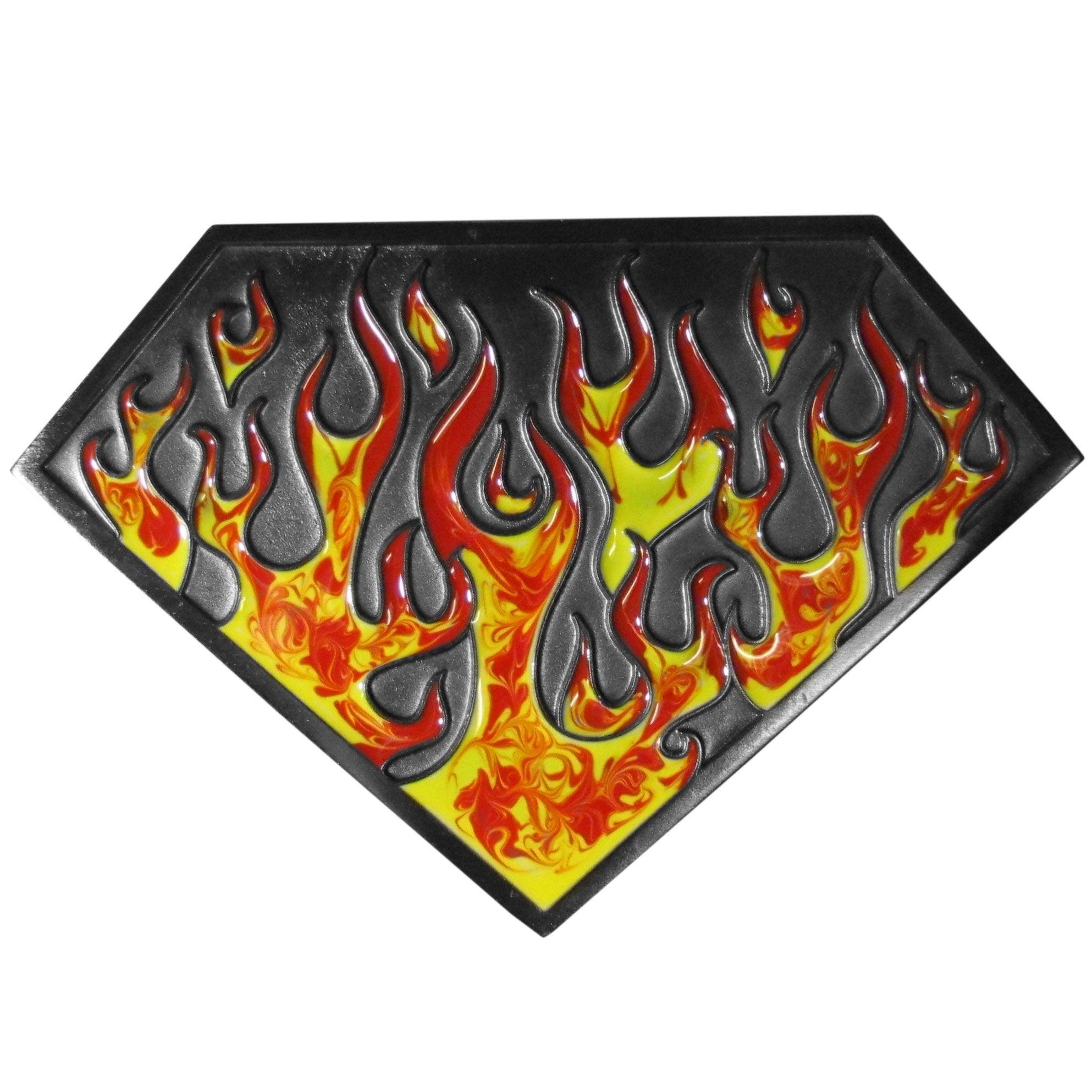 Flame Superman Shield Hitch Cover - Flyclothing LLC