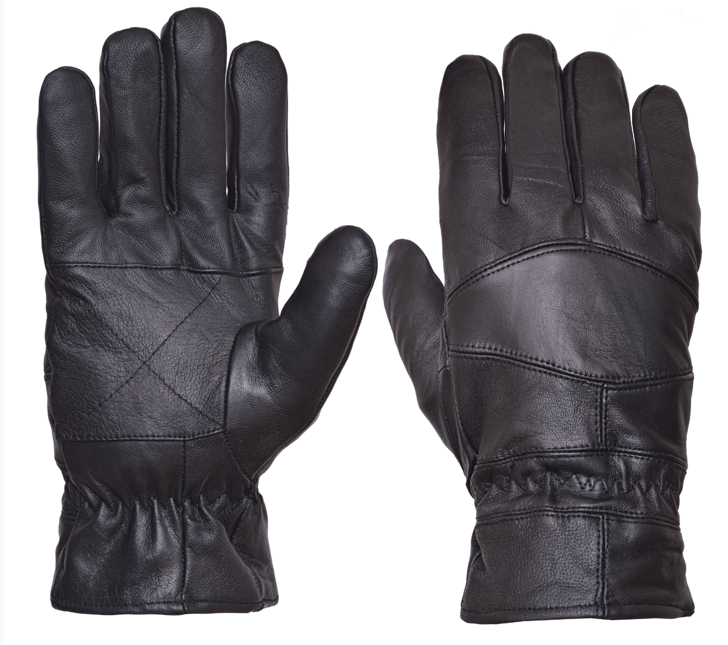 Unik International Mens Full Finger Leather Gloves