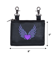 Unik International Purple Ladies Clip on Bags - Flyclothing LLC