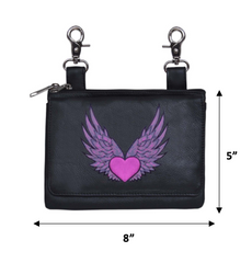 Unik International Pink Ladies Clip on Bags - Flyclothing LLC