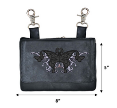 Unik International Ladies Leather Clip on Bag - Flyclothing LLC