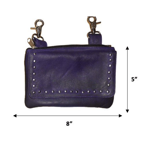 Unik International Ladies Leather Clip on Bag - Flyclothing LLC