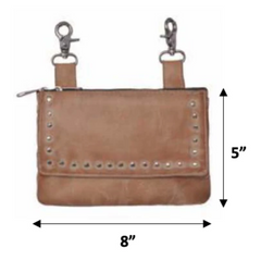 Unik International Ladies Leather Clip on Bag