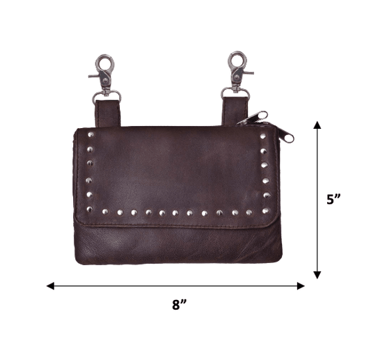 Unik International Ladies Leather Clip on Bag - Flyclothing LLC