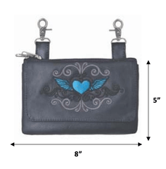 Unik International Ladies Leather Clip on Bag - Flyclothing LLC