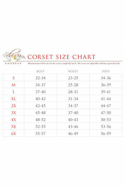 Daisy Corsets Top Drawer Brown Brocade Steampunk Steel Boned Underbust Corset - Flyclothing LLC