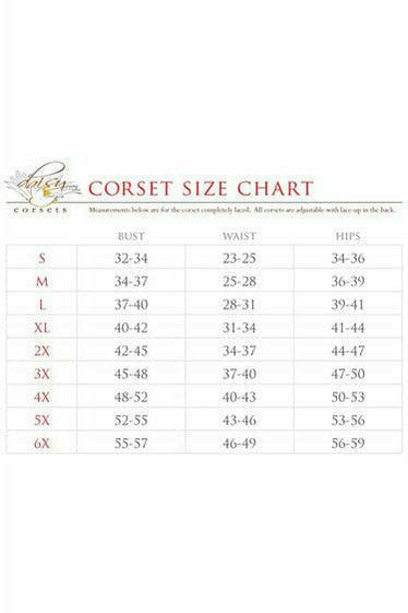 Daisy Corsets Top Drawer 4 PC Devilicious Premium Corset Costume