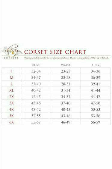 Daisy Corsets Top Drawer 4 PC Sexy Devil Corset Costume - Flyclothing LLC