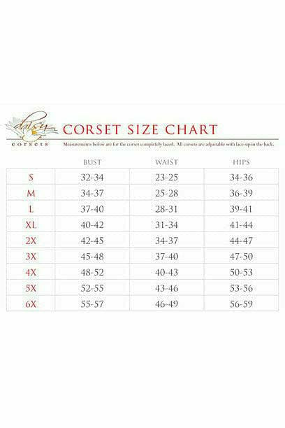 Daisy Corsets Top Drawer Faux Leather & Gold Brocade Steel Boned Under Bust Corset - Flyclothing LLC