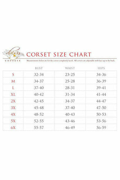 Daisy Corsets Top Drawer Rainbow Glitter PVC Steel Boned Underbust Corset w/Lace-Up Front - Flyclothing LLC