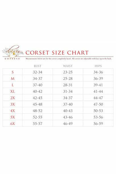 Top Drawer Rainbow Leopard Print Double Steel Boned Curvy Cut Underbust Cincher Corset - Flyclothing LLC