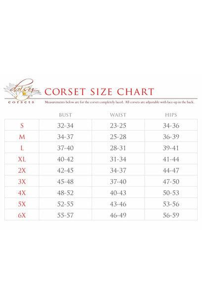 Top Drawer Rainbow Sequin Steel Boned Curvy Cut Waist Cincher Corset - Flyclothing LLC