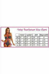 Daisy Corsets Fuchsia Sequin Pucker Back Bikini w/Green Lace - Daisy Corsets