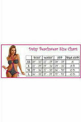 Daisy Corsets Pink Glitter Lace Trim Pucker Back Bikini - Flyclothing LLC