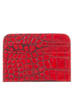 Scully RED CARD CASE CROCO - Flyclothing LLC