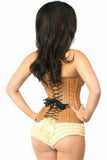 Daisy Corsets Top Drawer Faux Leather Steel Boned Ren Faire Corset - Flyclothing LLC